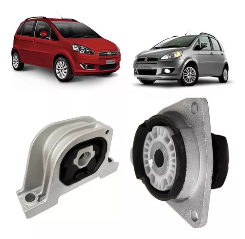 Jogo Calço Coxim Motor L.d + L.e Fiat Idea Após 06