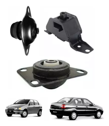 3 Coxim Motor Cambio Palio Siena 8v 16v 96 97 98 99 + Brinde