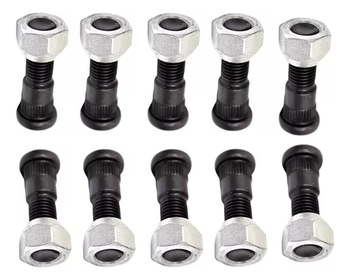 Kit 10 Prisioneiro C porca Dianteira Traseira Blazer S10 D20