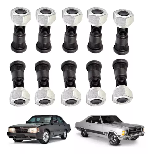 Kit 10 Prisioneiro C porca Roda Dianteira E Traseira Opala