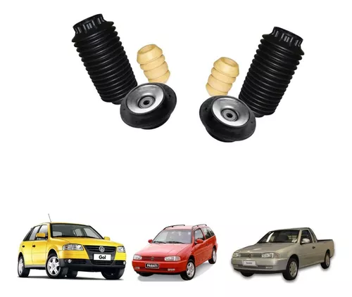 Kit Batente Coxim Amortecedor Dianteiro Gol G2 Bola Completo