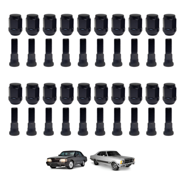 Kit 20 Prisioneiro C/porca Roda Dianteira E Traseira Opala