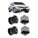 Kit Bucha Bandeja Balança Dianteira Civic 2012 2013 2014 15