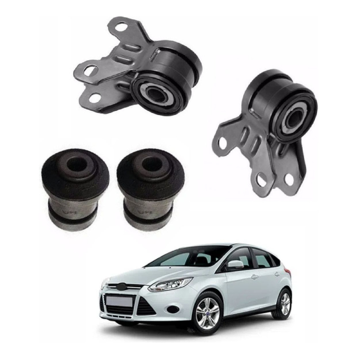 Kit 4 Bucha Bandeja Balança Focus 2014 2015 2016 2017 A 19