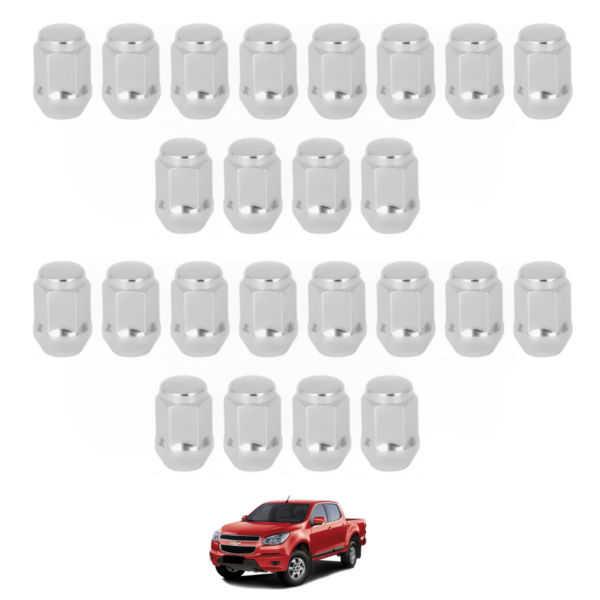Kit Com 24 Porca De Roda S10 2012 2013 2014 15 16 17 18