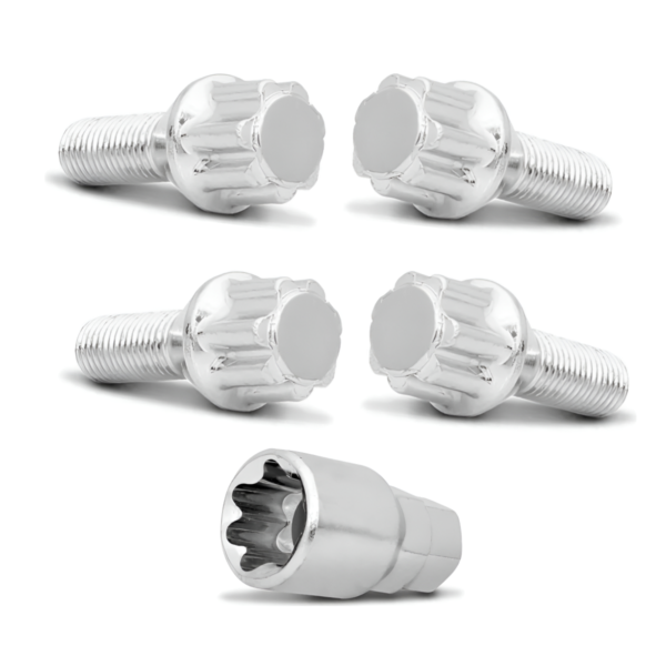 Kit 4 Parafuso Roda +chav Antifurto 12x1,25 Palio Attractive