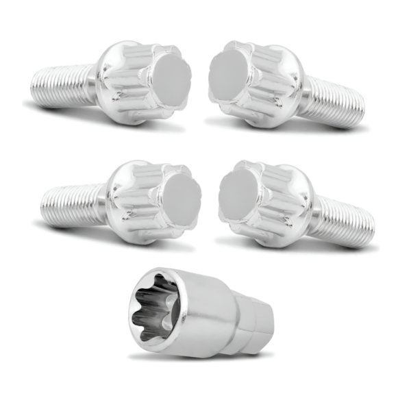 Kit 4 Parafuso Roda +chav Antifurto 12x1,25 Palio Attractive