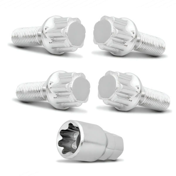 Kit 4 Parafuso Roda +chav Antifurto 12x1,25 Palio Attractive