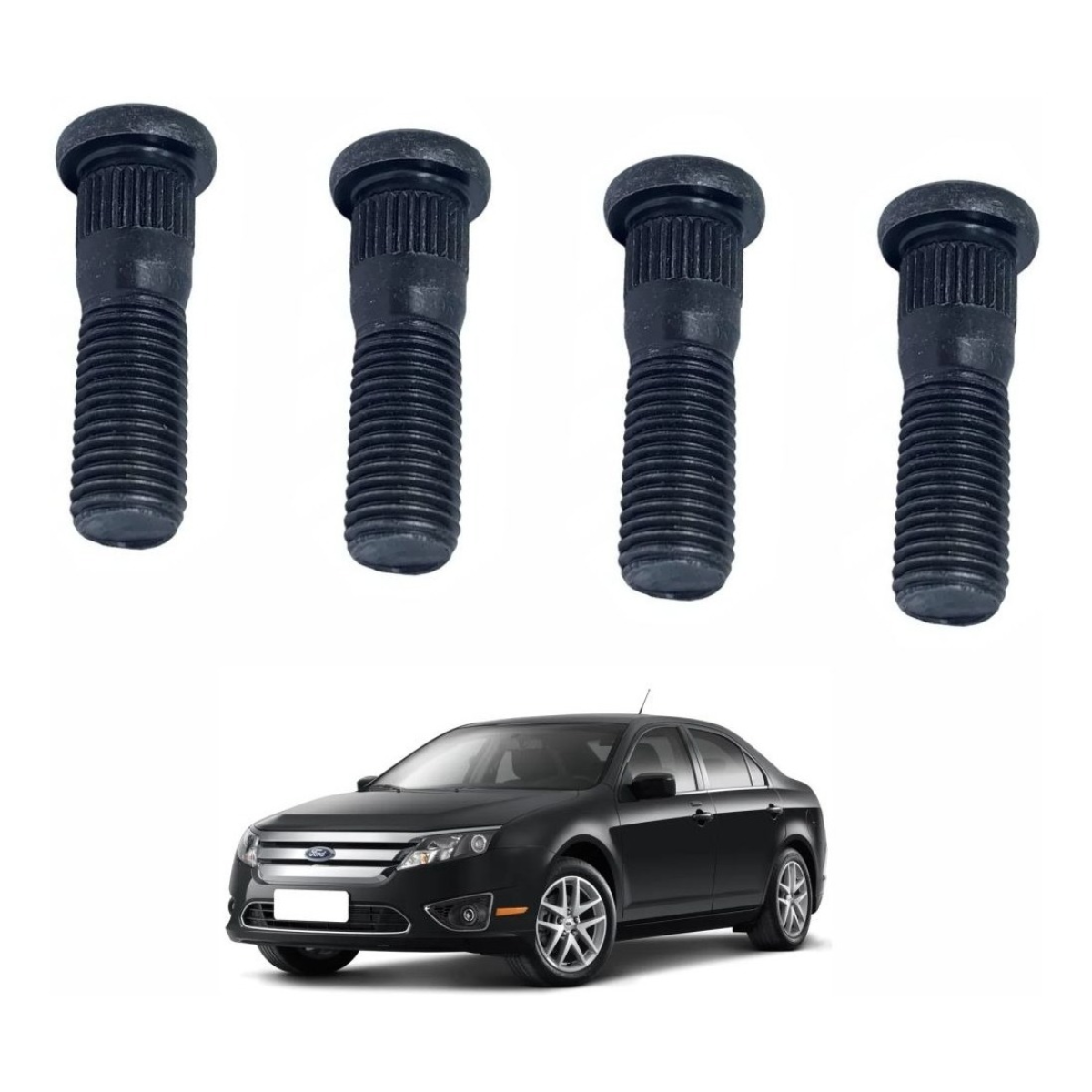 Kit 4 Prisioneiro Parafuso Roda Ford Fusion 2010 2011 2012