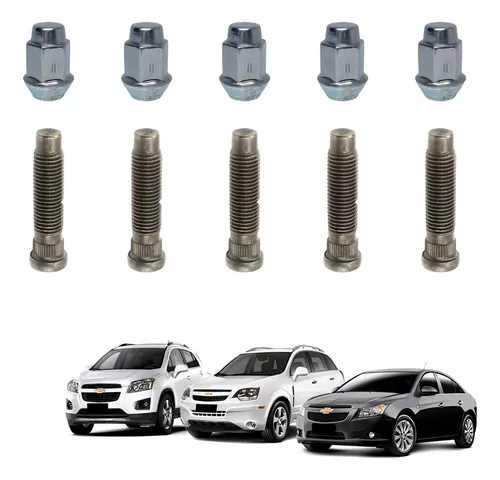 10 Prisioneiro Parafuso Roda Com Porca Captiva Cruze Tracker