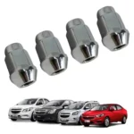 4 Porcas Roda Cromada Onix Cobalt Prisma Modelo Original