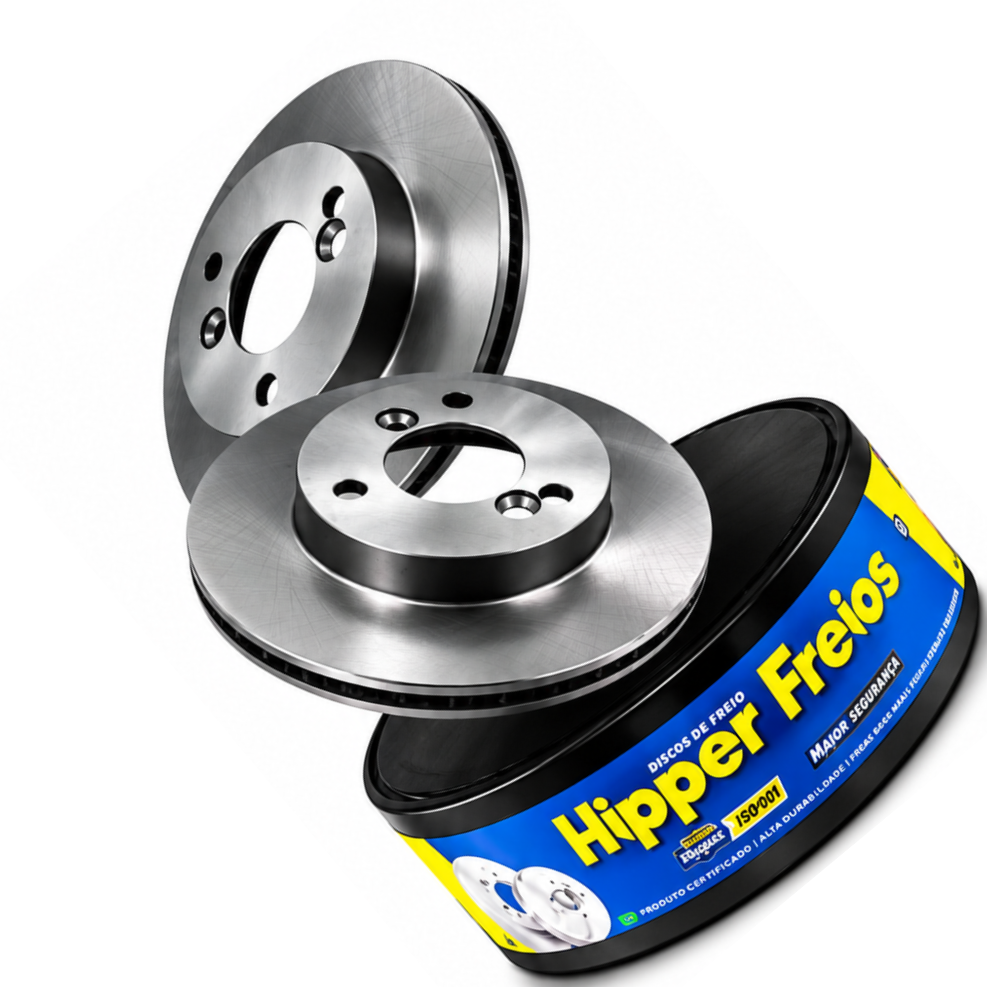 Par Disco de Freio Kwid Ventilado 238mm HF705B 3 Furos - Imagem 4