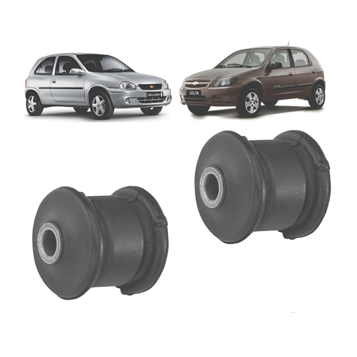 Bucha Balança Bandeja Dianteira Gm Corsa 1999 2000 2001 2002 - Imagem 3