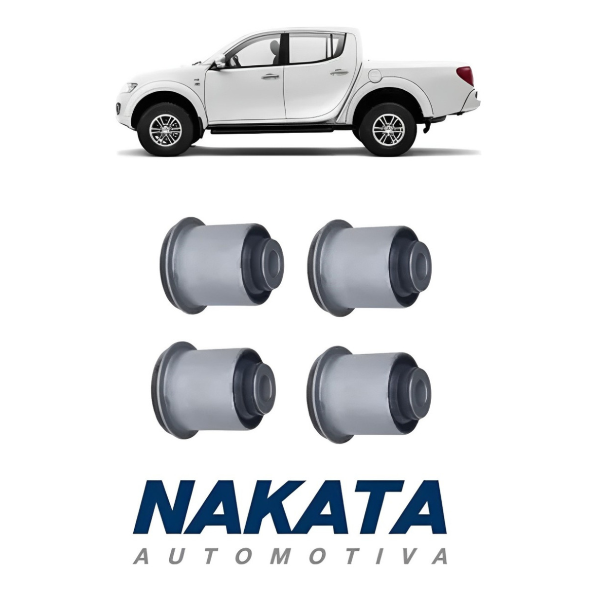 Kit 4 Bucha Bandeja Superior Braço Balança L200 Triton 4x4 - Imagem 3