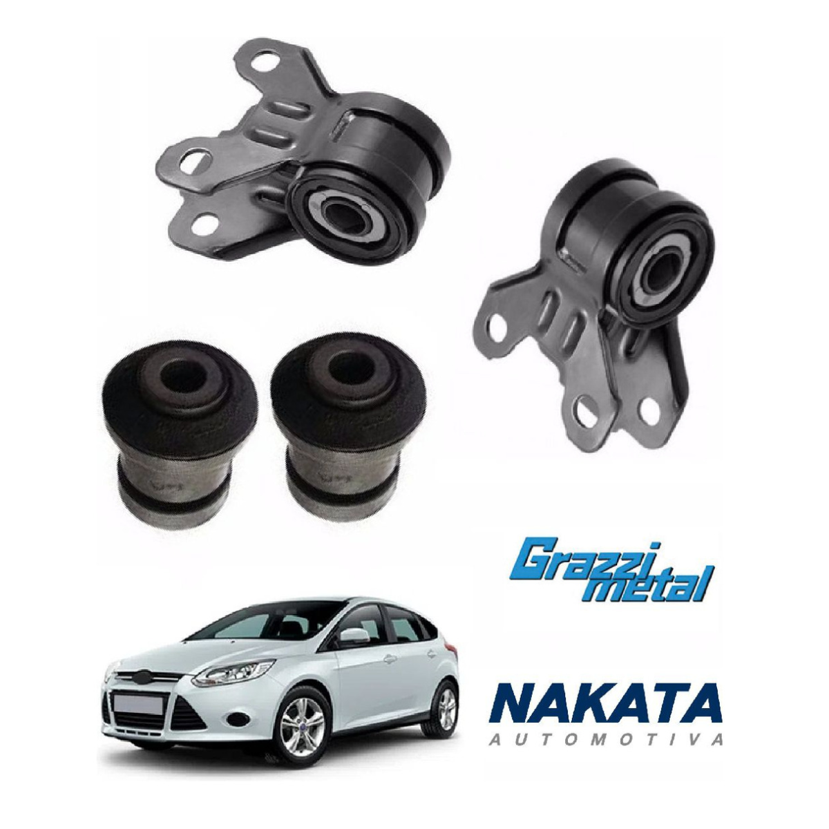 Kit 4 Bucha Bandeja Balança Focus 2014 2015 2016 2017 A 19 - Imagem 3