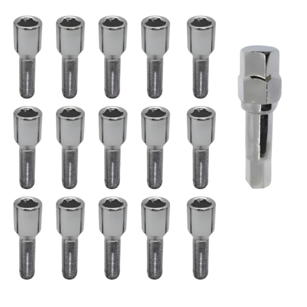 16 Parafuso Roda Liga Leve Multi Allen 12x1,5 Golf 95 96 97