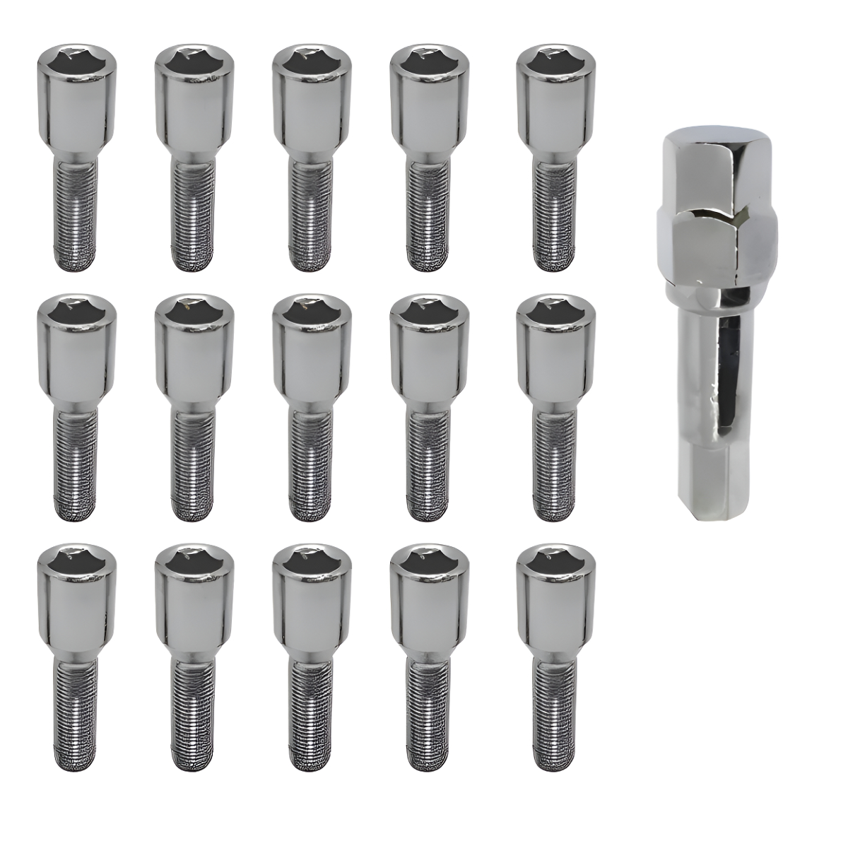 16 Parafuso Roda Liga Leve Multi Allen 12x1,5 Golf 95 96 97