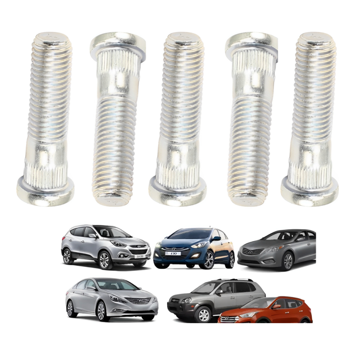 Kit 10 Prisioneiros De Roda I30 Tucson Ix35 Azera - Imagem 3