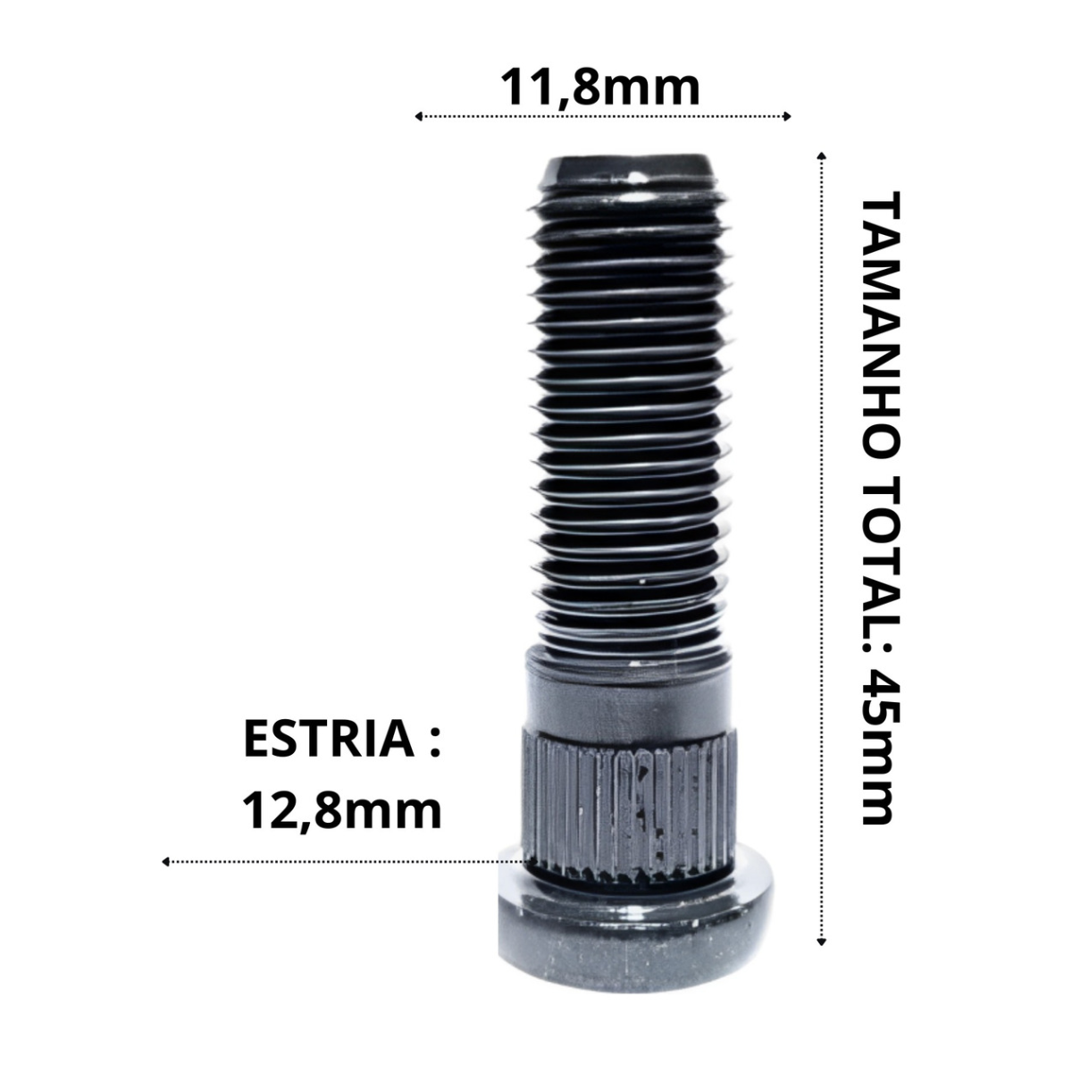 Kit Prisioneiro C/ Porca Roda Ford Ka/fiesta/ecosport 16 Pçs - Imagem 3