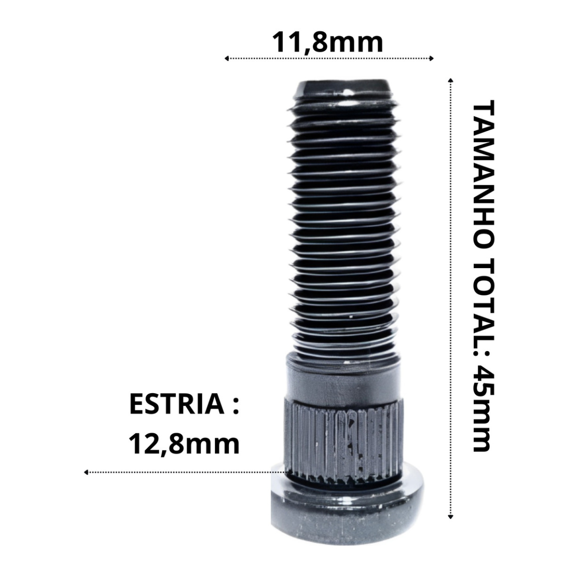 Kit Prisioneiro C/ Porca Roda Ford Ka/fiesta/ecosport 8 Pçs - Imagem 3