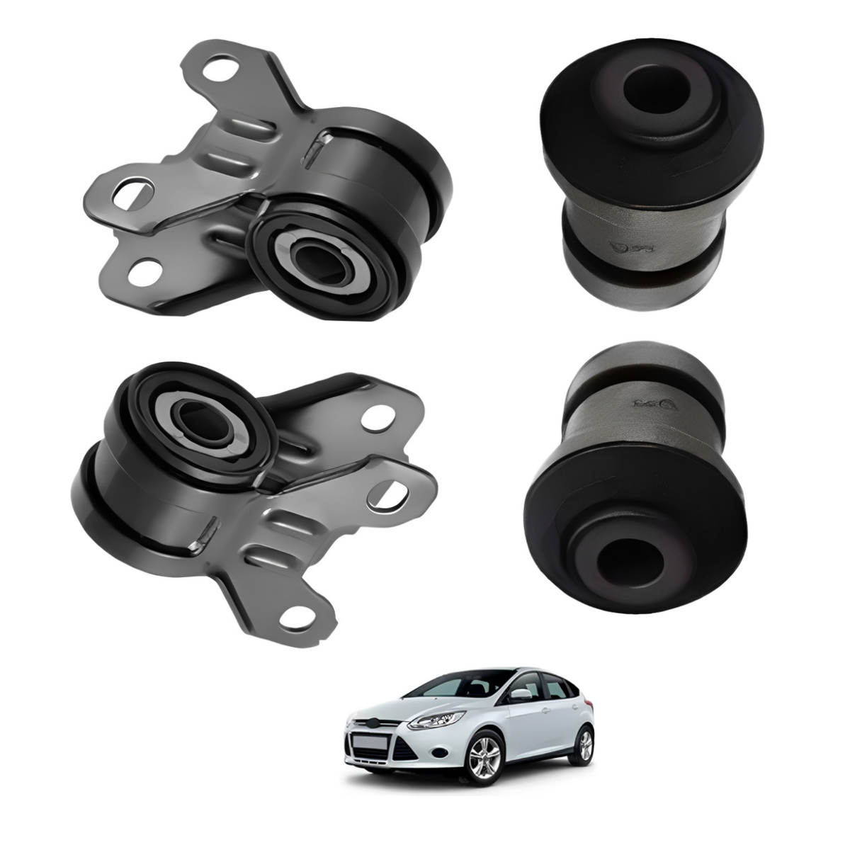 Kit 4 Bucha Bandeja Balança Focus 2014 2015 2016 2017 A 19 - Imagem 3