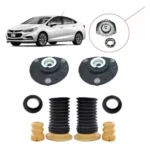 2 Kit Batente Coxim Coifa Dianteiro Cruze 2017 2018 2019 20