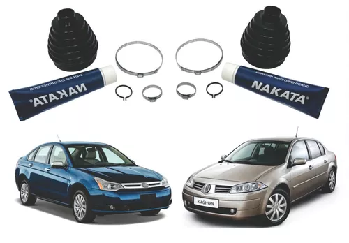2 Kit Coifa Homocinética Roda Renault Clio Sedan 2000 A 2012
