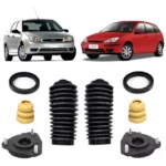 2 Kit Coxim Batente Coifa Do Amortecedor Dianteiro Ford Focus