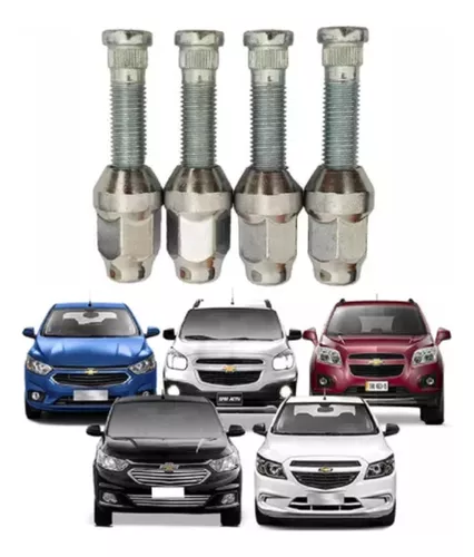 20 Prisioneiro De Roda Com Porca Para Chevrolet Prisma Onix