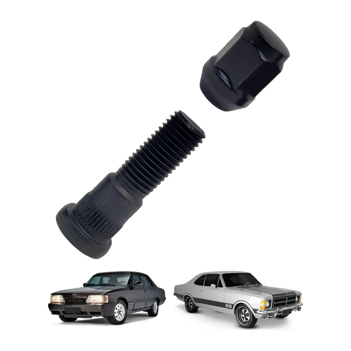 Kit 20 Prisioneiro C/porca Roda Dianteira E Traseira Opala - Imagem 4