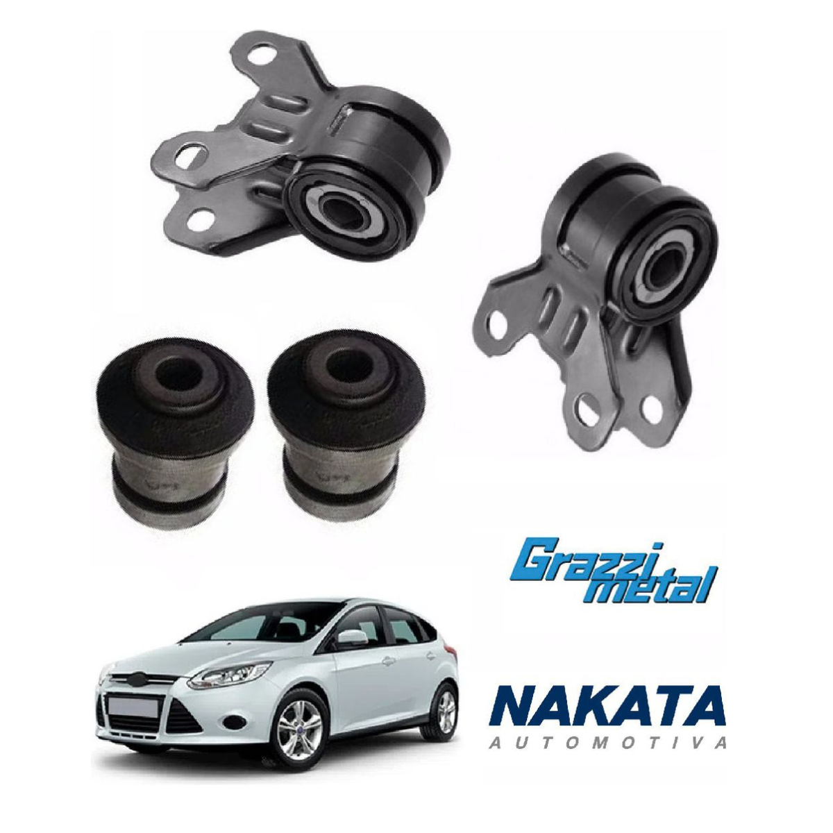 Kit 4 Bucha Bandeja Balança Focus 2014 2015 2016 2017 A 19 - Imagem 4