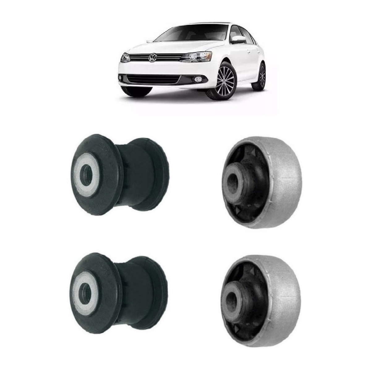 4 Bucha Bandeja Balança Audi A3 2013 2014 2015 2016 2017 - Imagem 4
