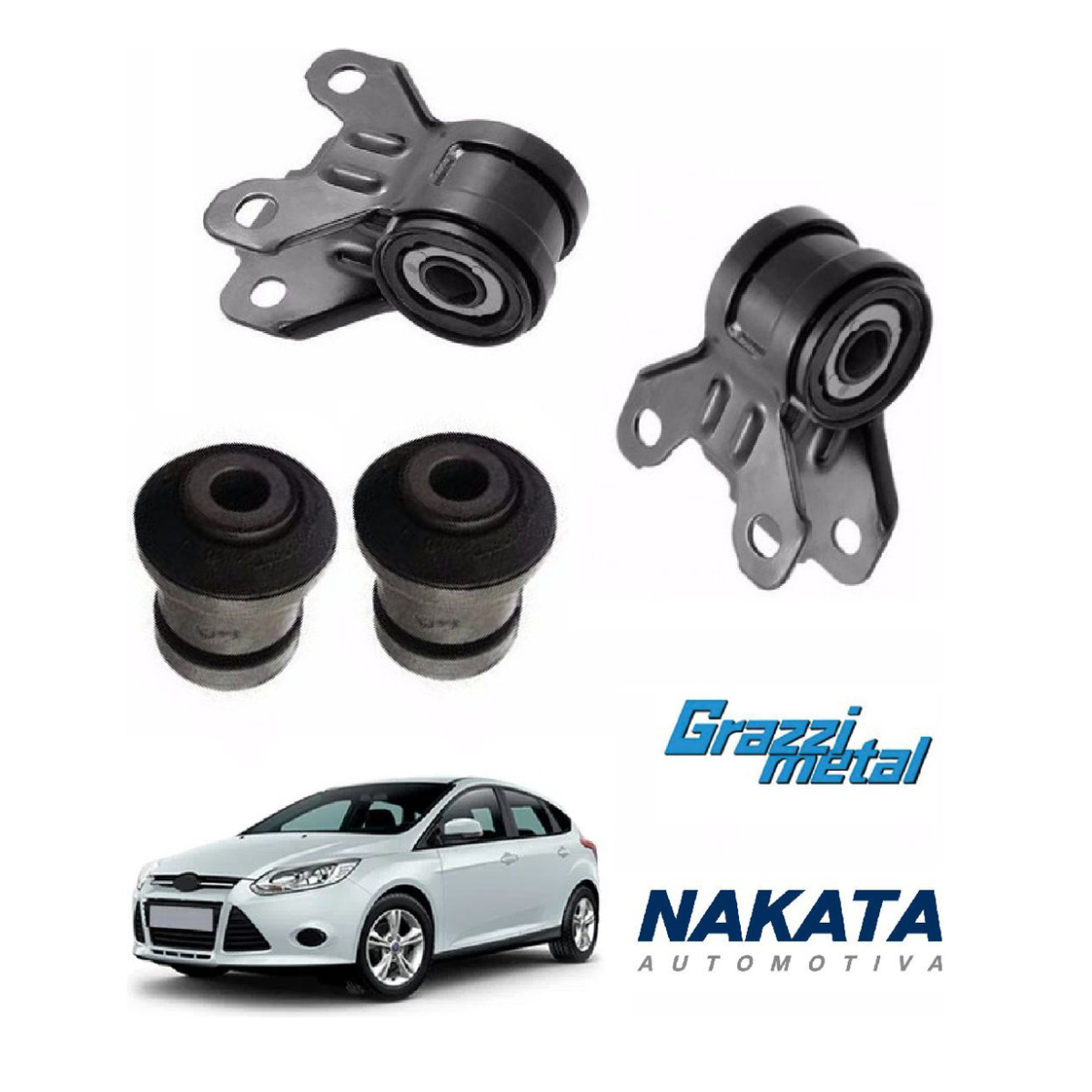 Kit 4 Bucha Bandeja Balança Focus 2014 2015 2016 2017 A 19 - Imagem 3