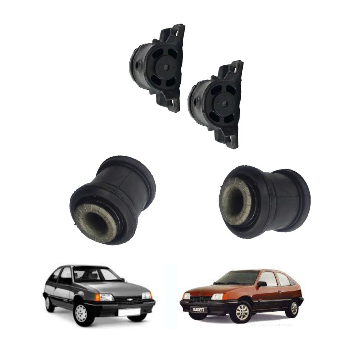 4 Bucha Bandeja Balança Dianteira Kadett 1992 93 94 95 96 97 - Imagem 5