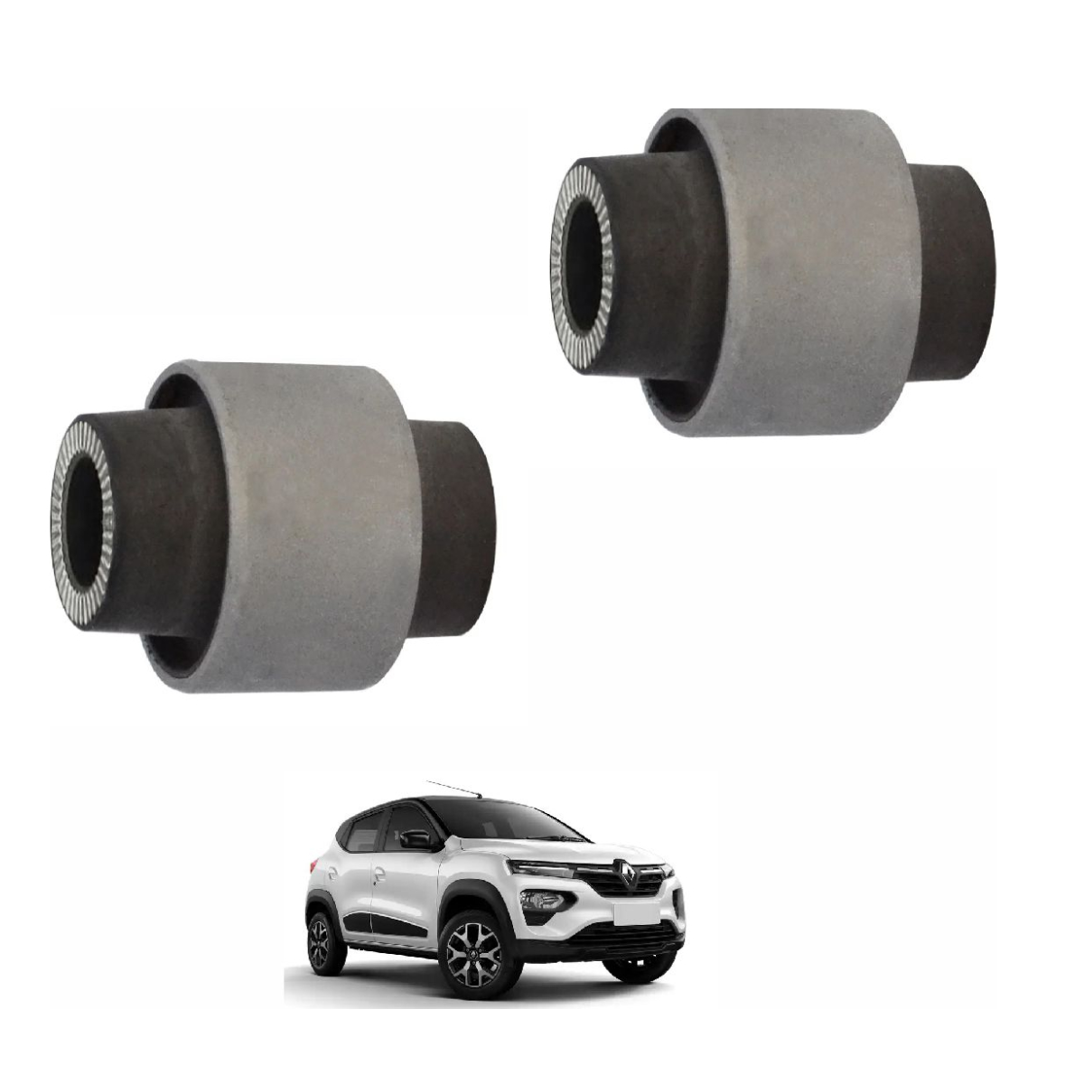 Par Buchas Da Bandeja Balanca Renault Kwid 2017 2018 2019 20 - Imagem 5