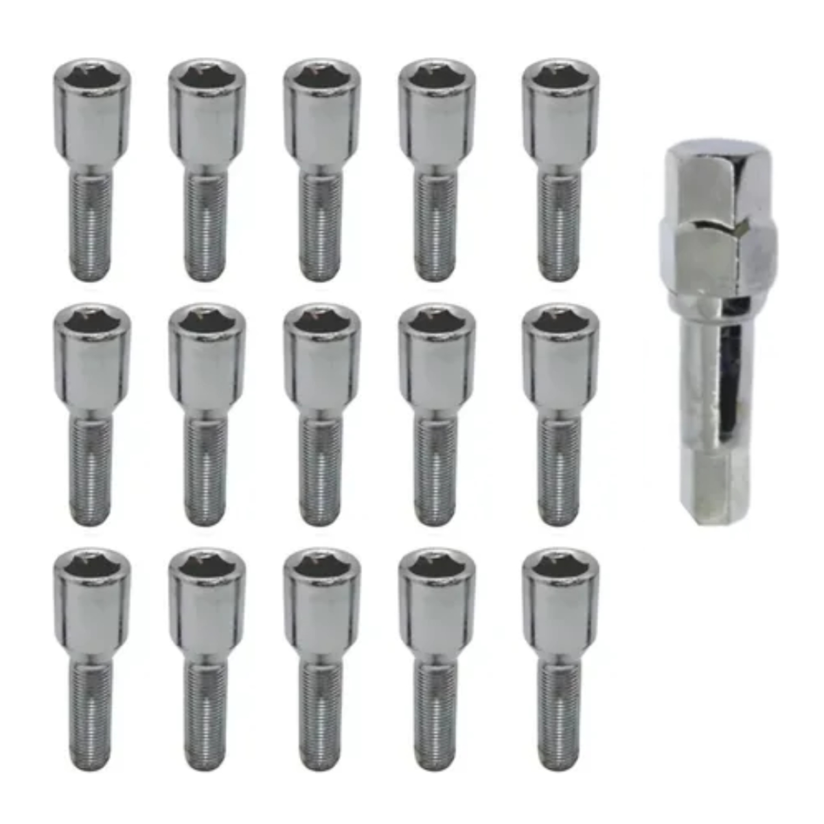 16 Parafuso Roda Liga Leve Multi Allen 12x1,25 Peugeot 208