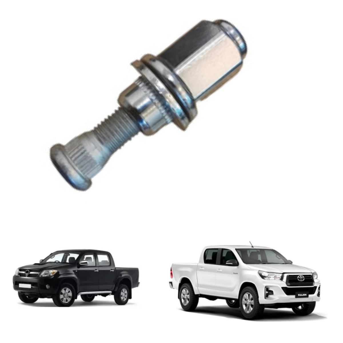 Kit 24 Porcas + 24 Prisioneiros Roda Modelo Original Hilux - Imagem 5