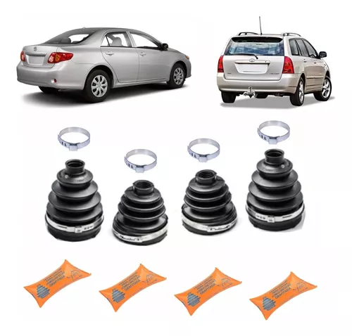 4 Coifa Homocinética Roda Cambio Corolla E Filder 2003 2013