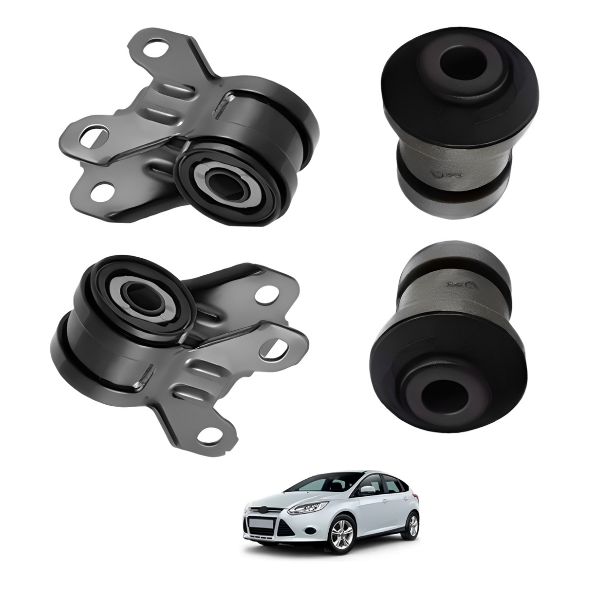 Kit 4 Bucha Bandeja Balança Focus 2014 2015 2016 2017 A 19