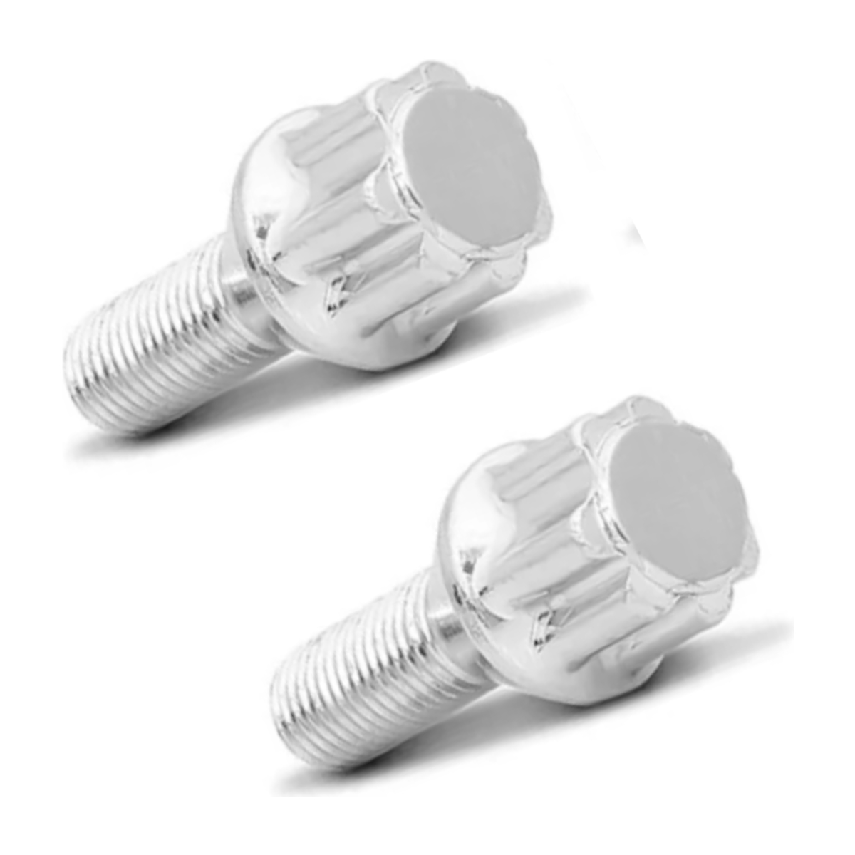 Kit 04 Parafuso Roda + Chave Antifurto 12x1,25 Citroen C3 C4 - Imagem 6