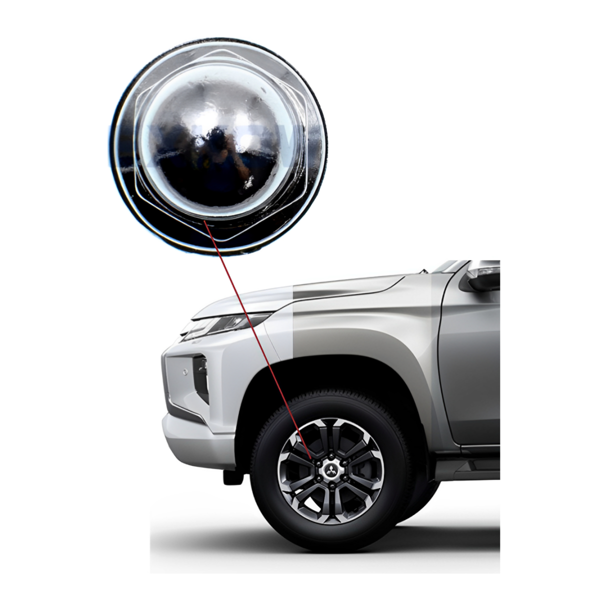 24 Porca De Roda Mitsubishi Airtrek Pajero Full Dakar Asx - Imagem 6