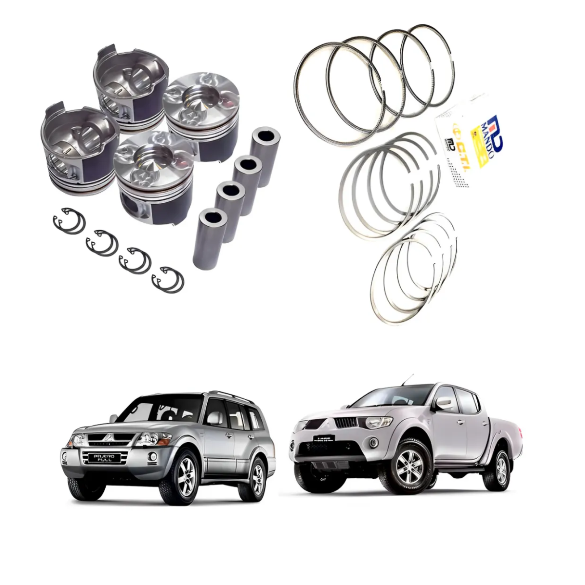 Kit Pistão Com Anéis Pajero Full L200 Triton 3.2 16v 4x4 Std
