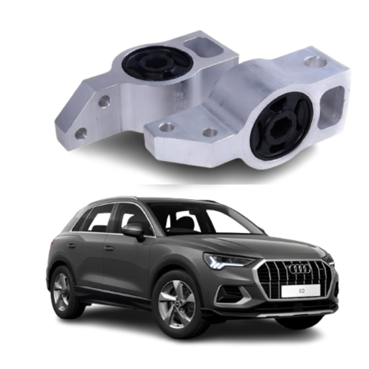 Kit 2 Bucha Mancal Bandeja Balança Jetta Passat Tiguan Q3 - Imagem 4