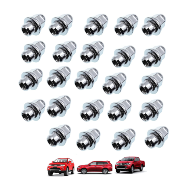 24 Porca De Roda Mitsubishi Airtrek Pajero Full Dakar Asx
