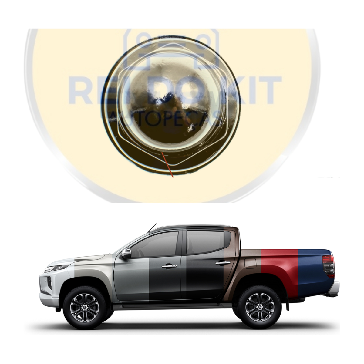 24 Porca De Roda Mitsubishi Airtrek Pajero Full Dakar Asx - Imagem 8