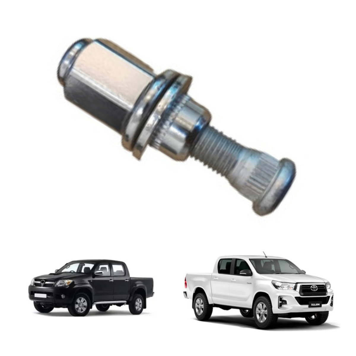 Kit 24 Porcas + 24 Prisioneiros Roda Modelo Original Hilux - Imagem 8