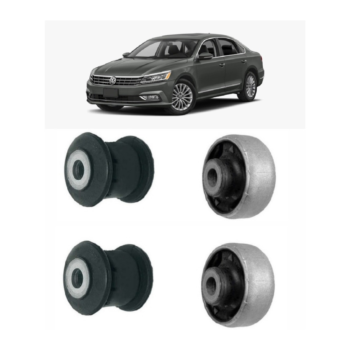 4 Bucha Bandeja Balança Audi A3 2013 2014 2015 2016 2017 - Imagem 8