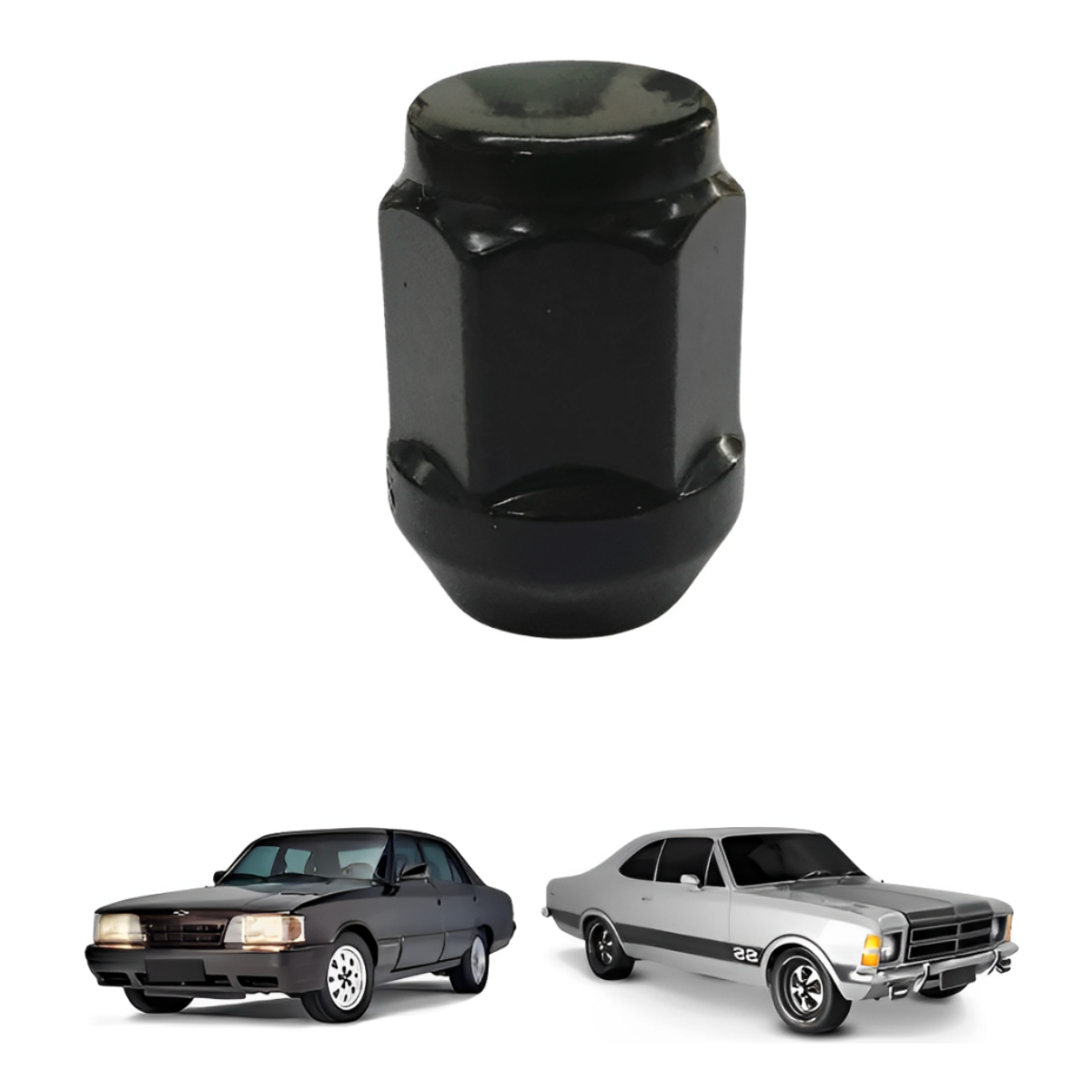 Kit 5 Prisioneiro C/porca Roda Dianteira E Traseira Opala - Imagem 7