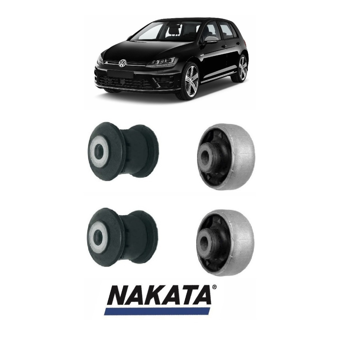 4 Bucha Bandeja Balança Jetta Tsi Novo Fusca 2012 A 2017 - Imagem 9