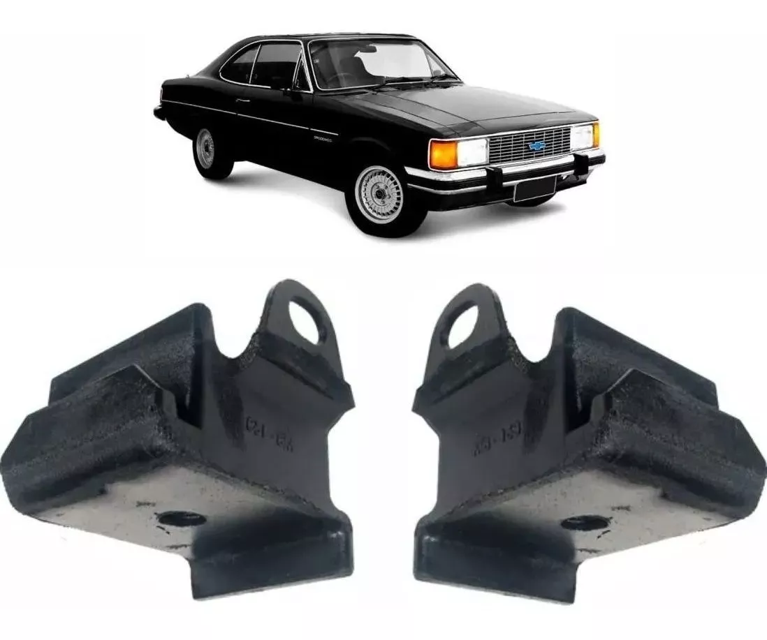 Par Coxim Calço Motor Opala Caravan 6cc 1969 1970 71 Á 1992